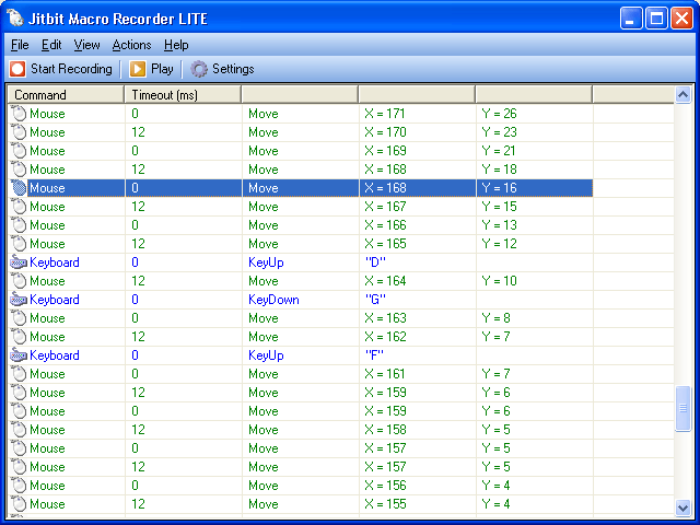 Click to view Jitbit Macro Recorder Lite 4.62 screenshot