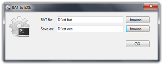 Bat-To-Exe - screenshot