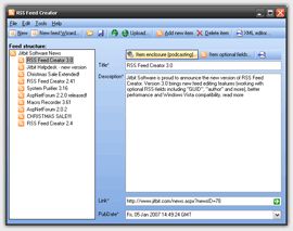 RSS Feed Creator screenshot