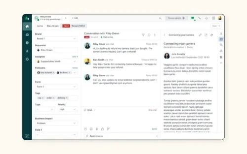 Zendesk agent workspace