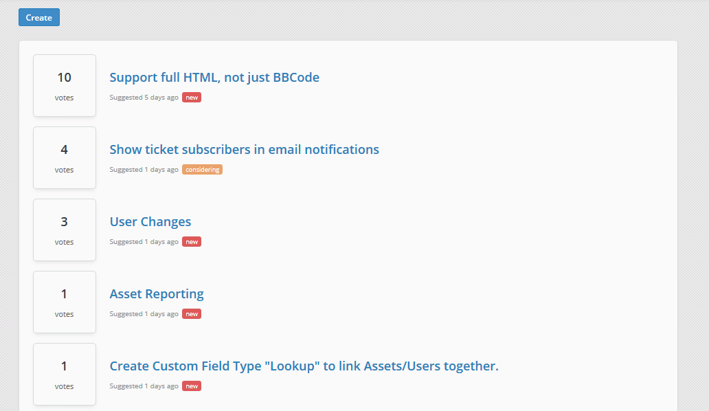 Jitbit Ideas Forum - affordable UserVoice alternative for feature voting