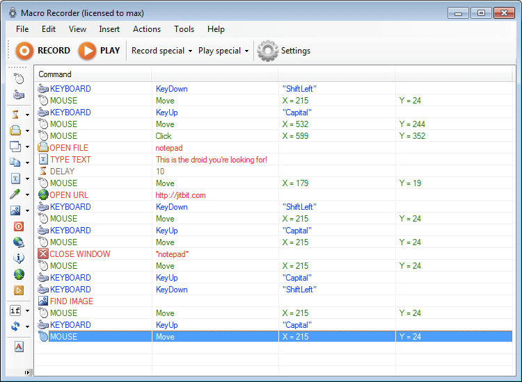 Macro Recorder, Macro Program, Keyboard Macros & Mouse Macros