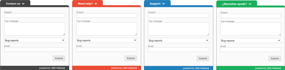 Jitbit Helpdesk Widget