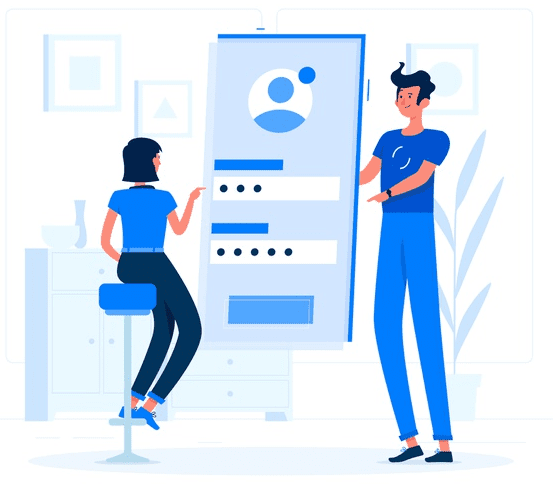 Single sign-on login screen